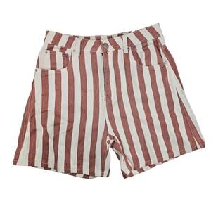 Shorts SIZE 9 PINK WHITE Striped